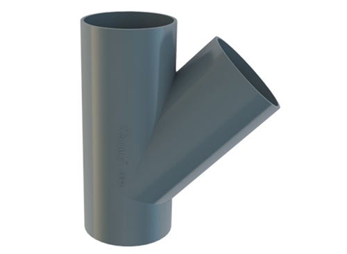 ZPC-Epoxy & Zinc Coated Cast Iron Hubless Branch Tee 45°